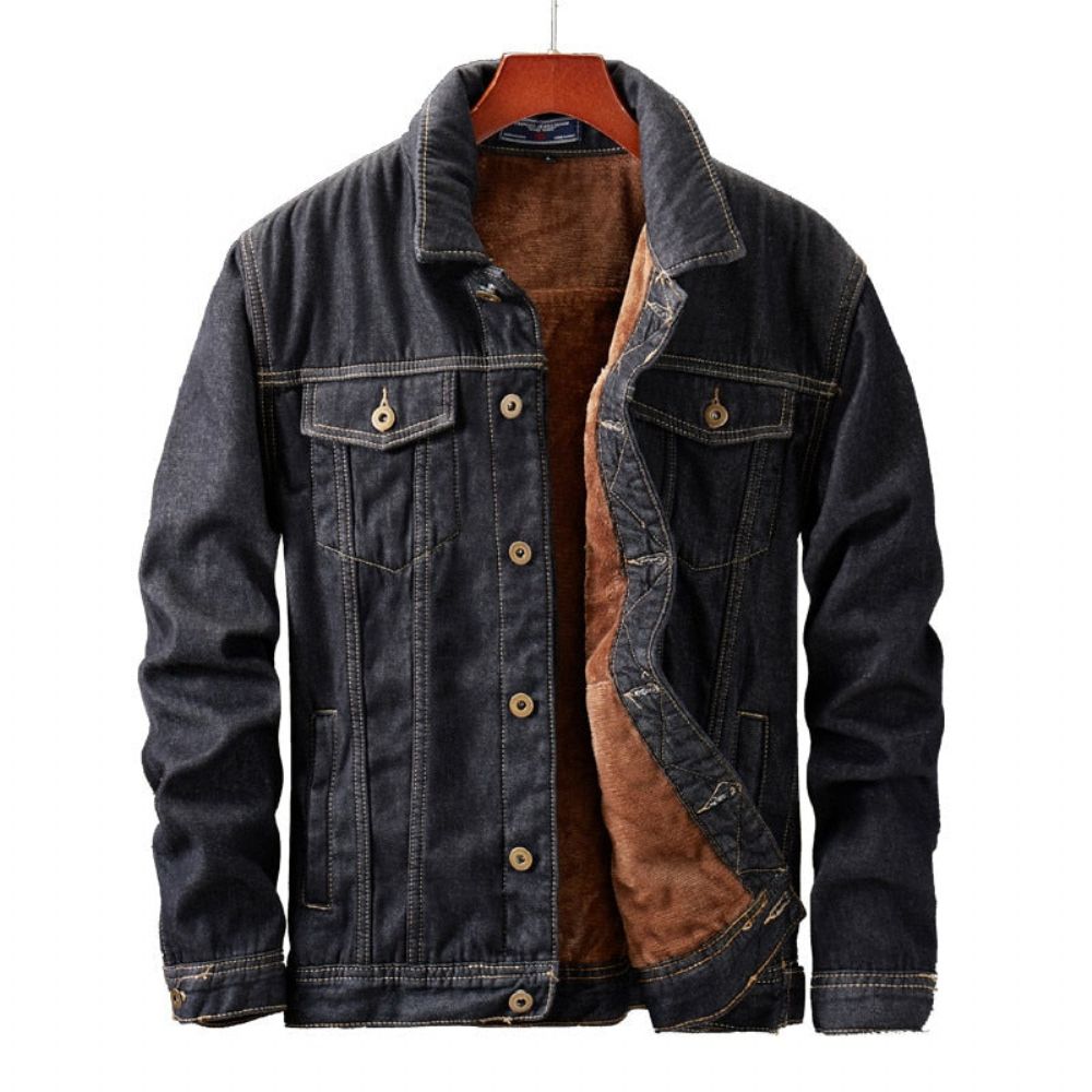 Cowboy Fleece Denimjakke