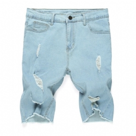 Brand Destroyed Skinny Frayed Jeans