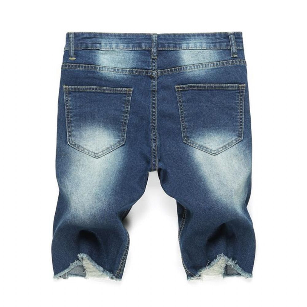 Brand Destroyed Skinny Frayed Jeans