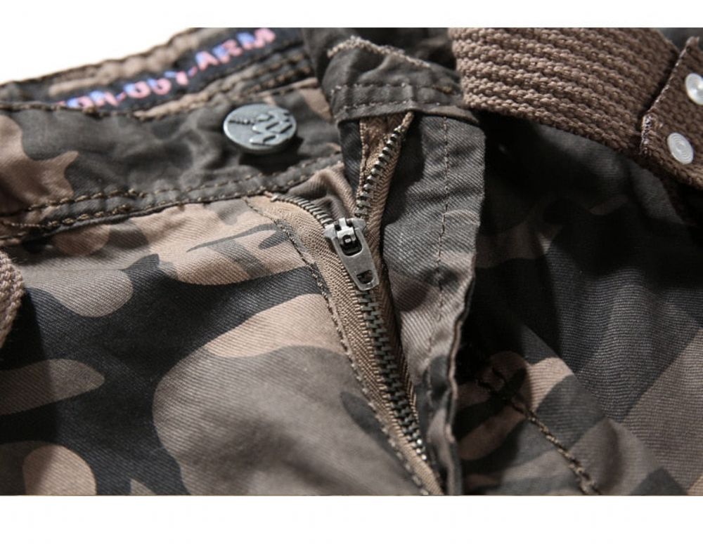 Camouflage Cargo Cotton Shorts