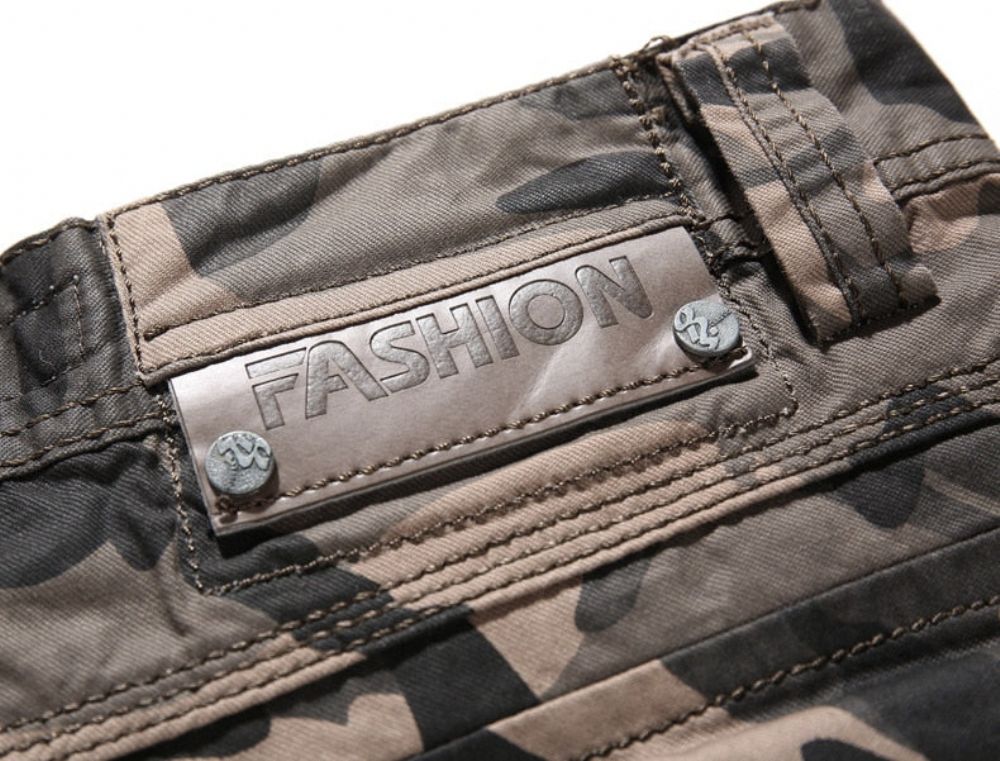 Camouflage Cargo Cotton Shorts