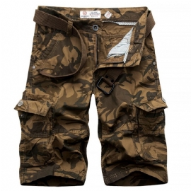 Camouflage Loose Cargo Shorts