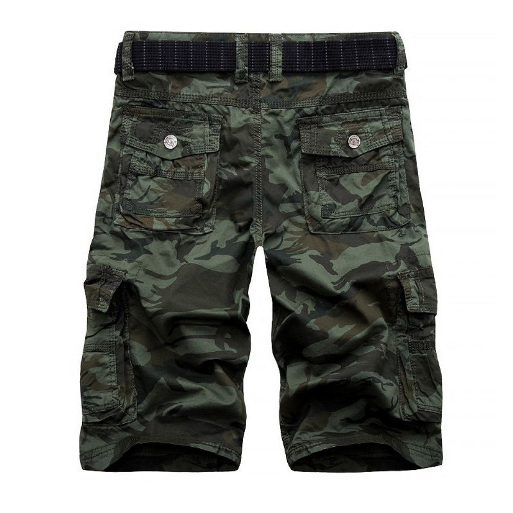 Camouflage Loose Cargo Shorts