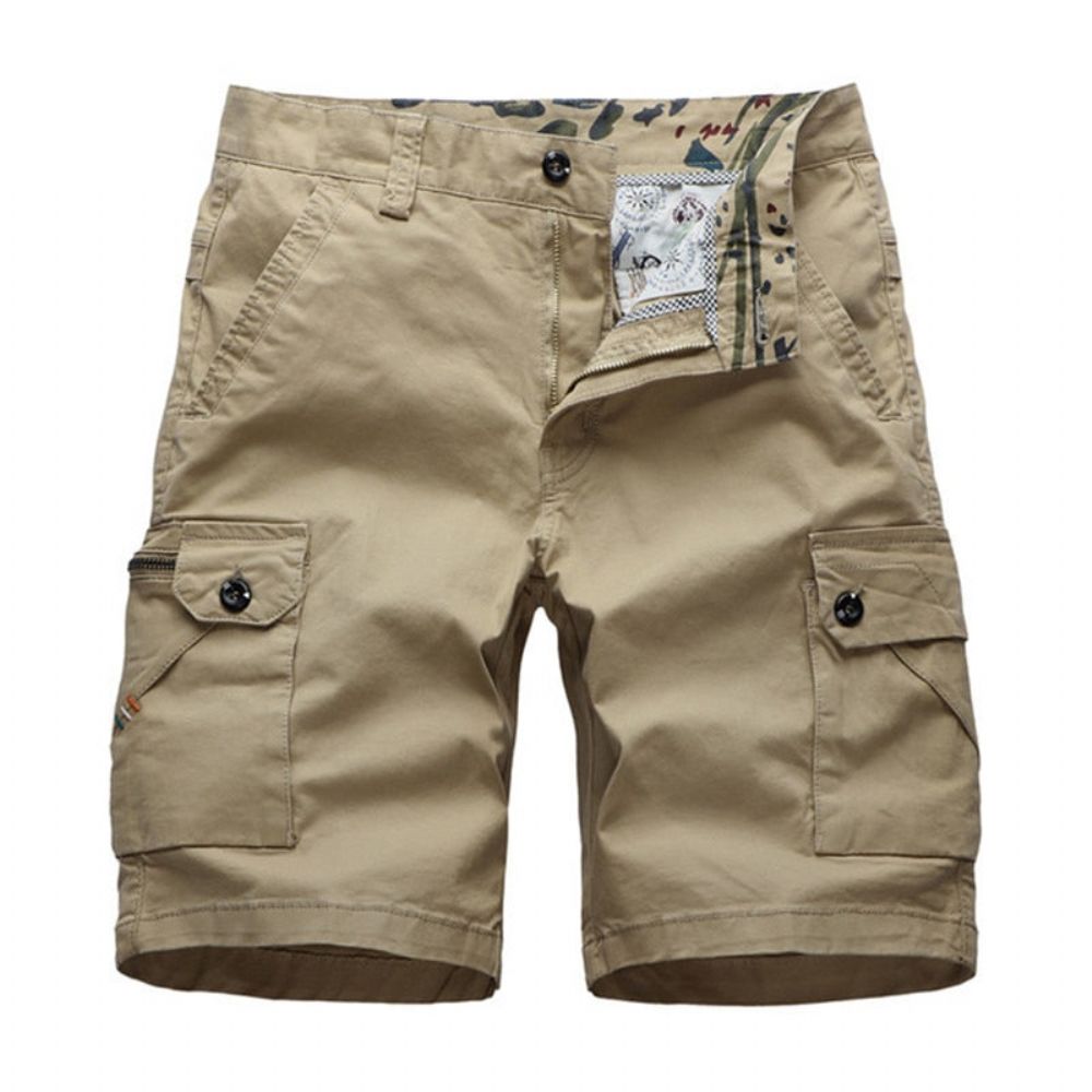 Cargo Multi Poket Solid Shorts