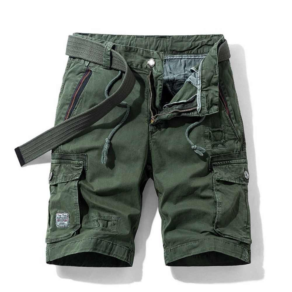 Casual Cargo Military Short Med Flere Lommer