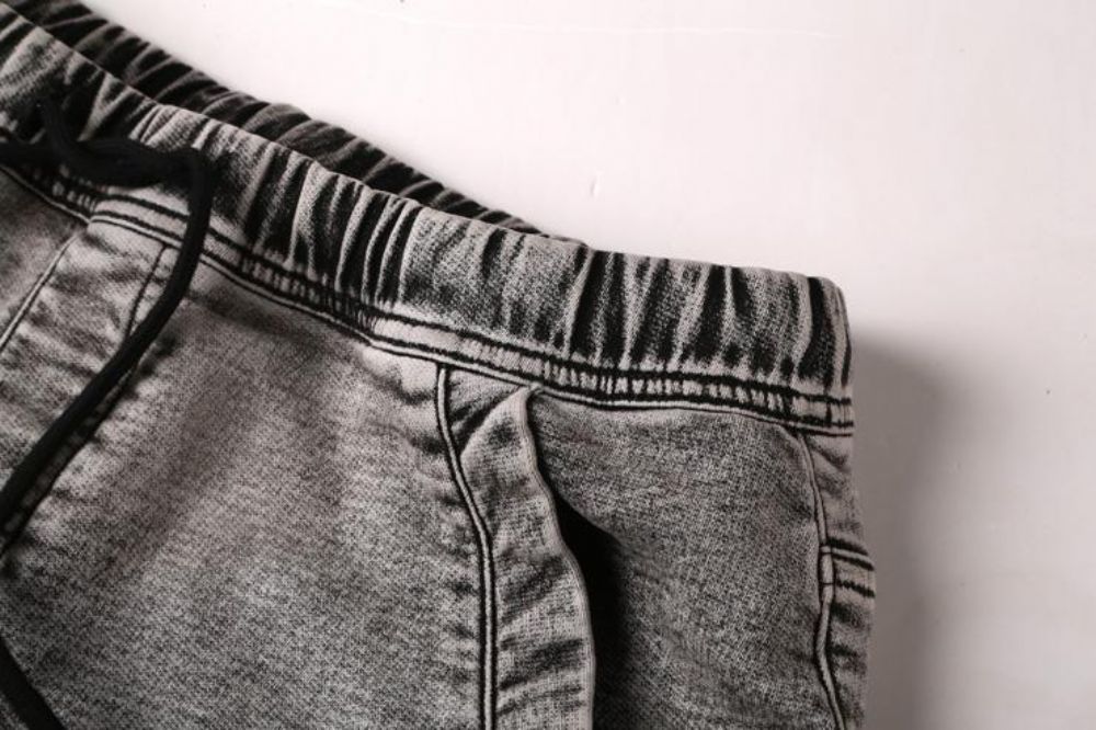 Denimshorts Med Elastisk Midje