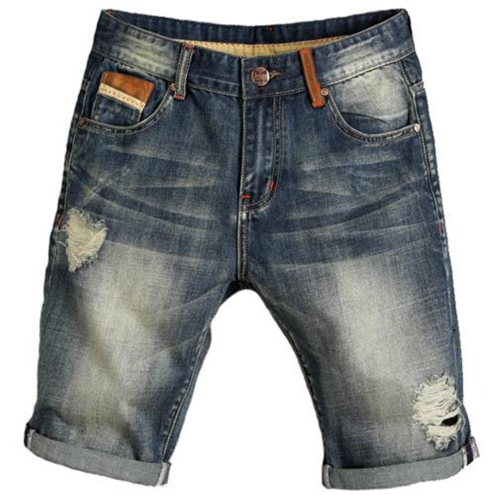 Hole Jeans Løse Cowboyshorts