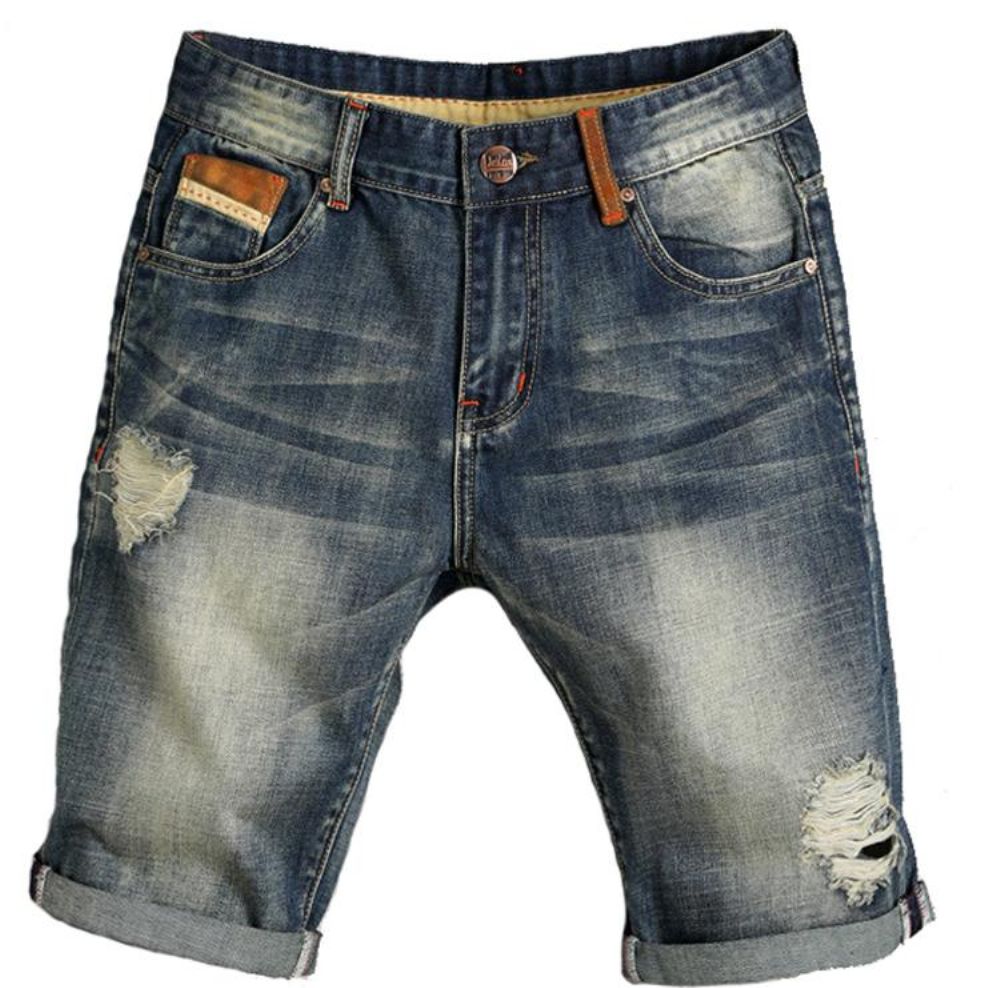 Hole Jeans Løse Cowboyshorts