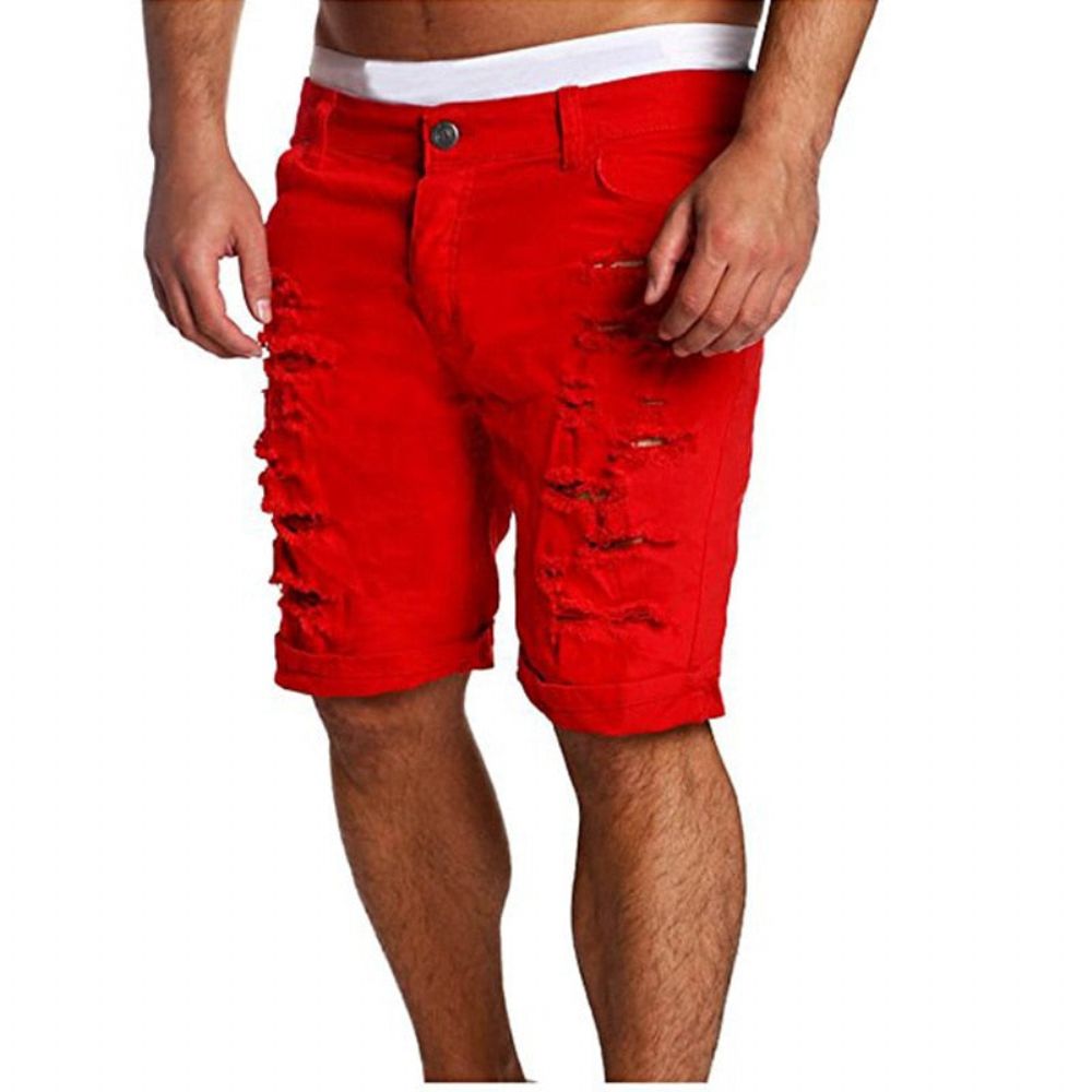 Hull Glidelås Fly Mid Waist Shorts