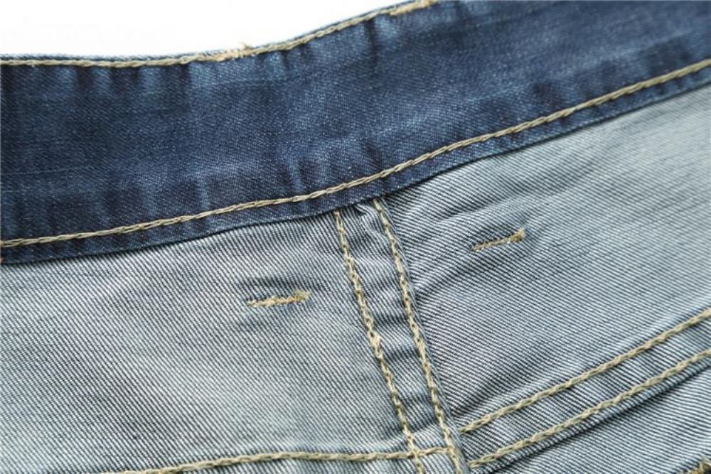 Knelange Denimshorts