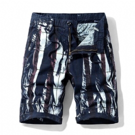 Knelengde Streng Lommeshorts