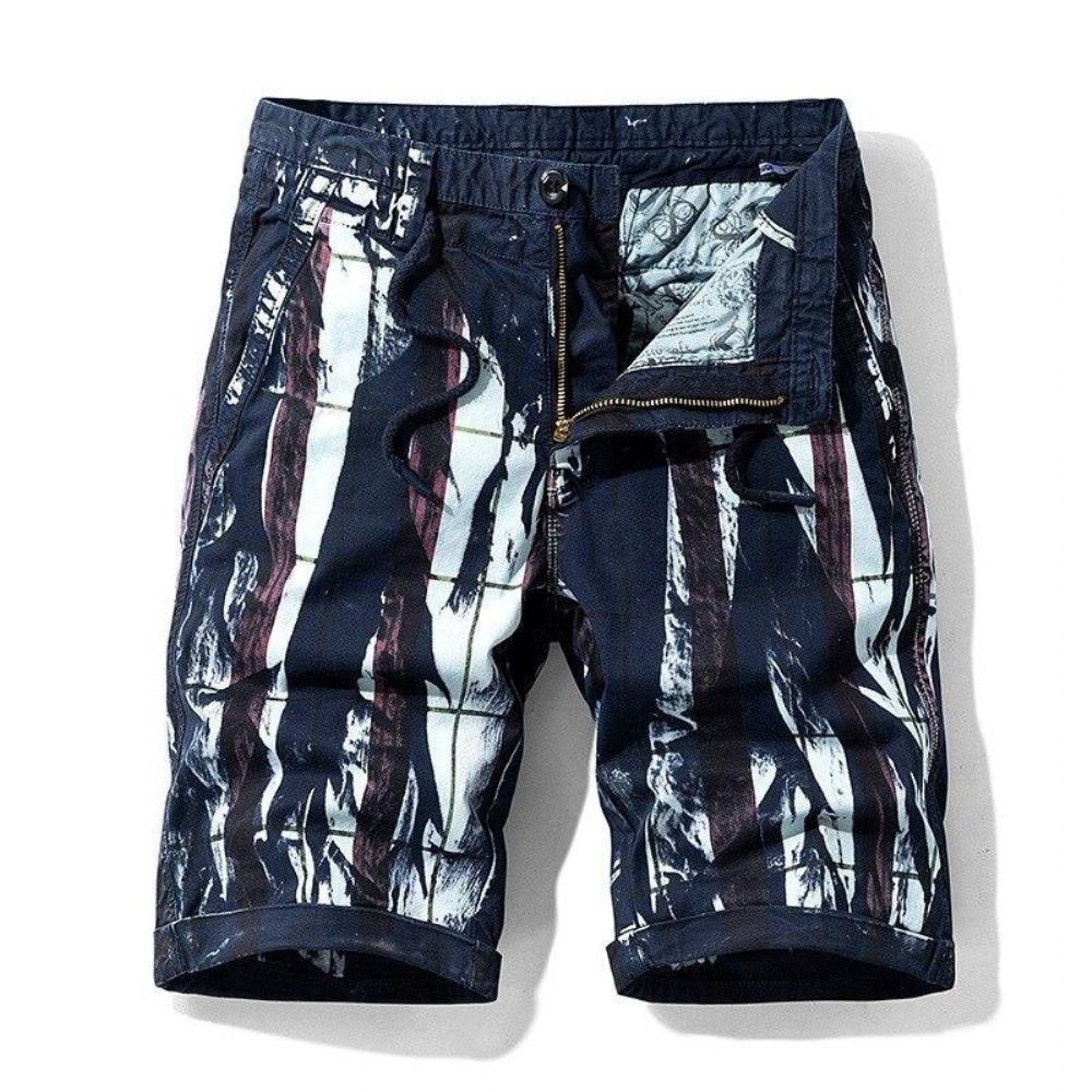 Knelengde Streng Lommeshorts