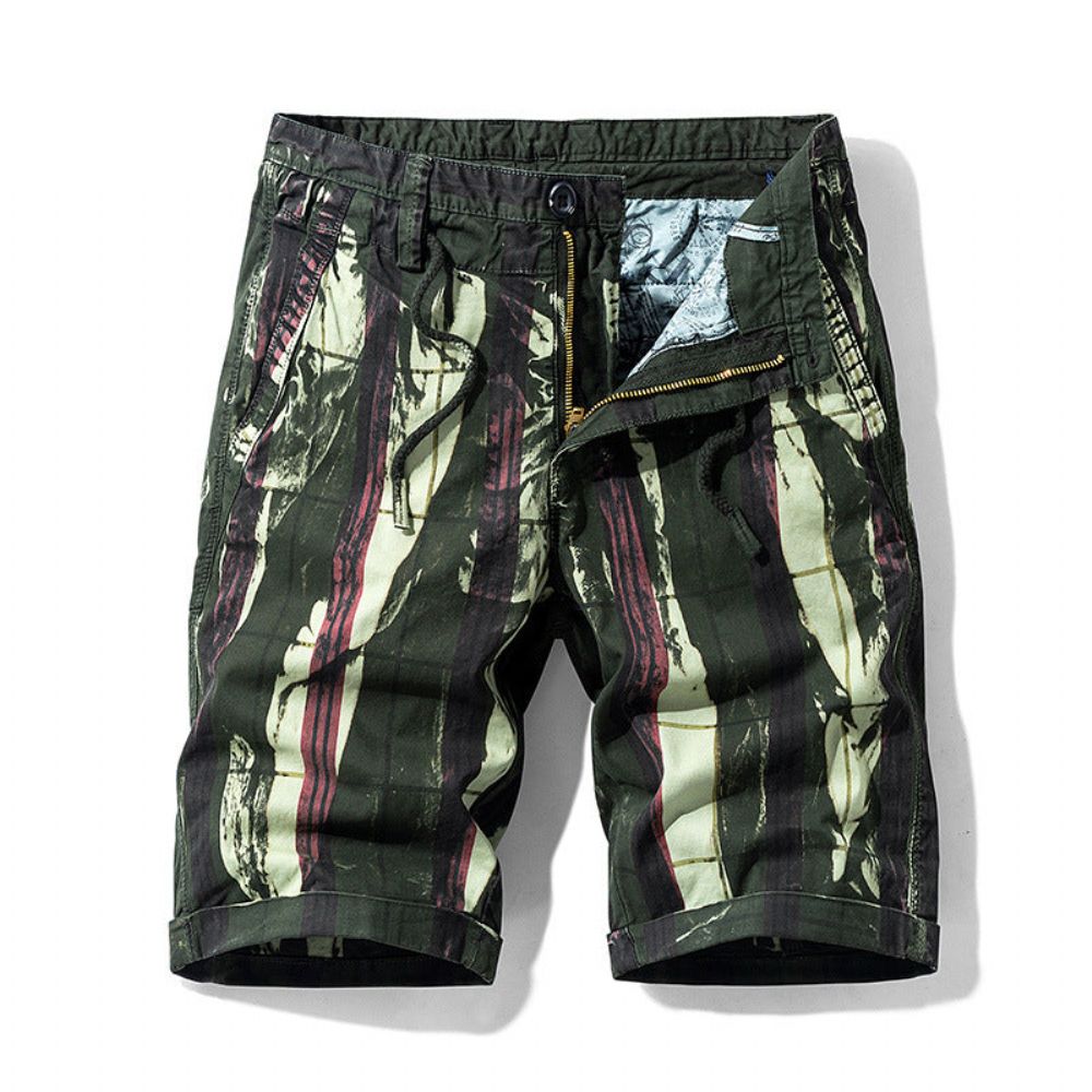 Knelengde Streng Lommeshorts