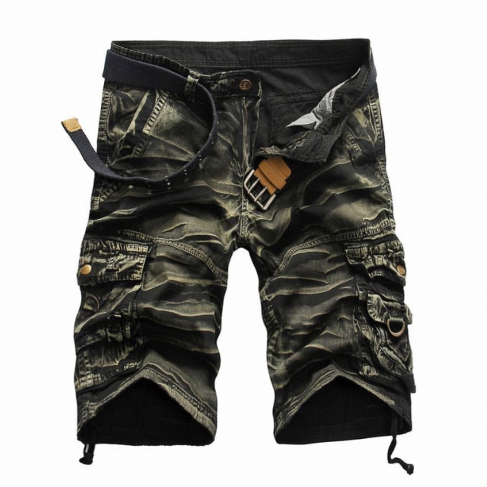 Komfortable Camo Cargo-shorts For Menn