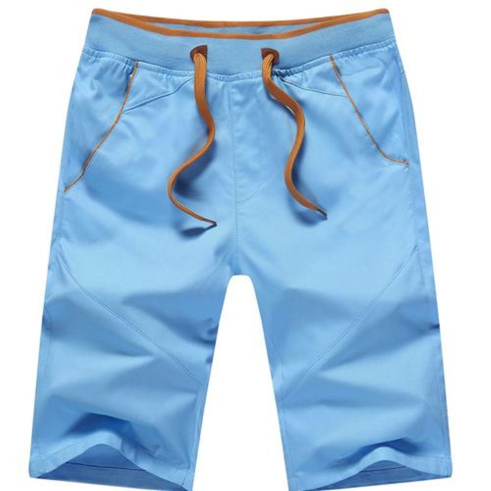 Midt Rett Tynn Strandshorts For Menn