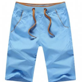 Midt Rett Tynn Strandshorts For Menn