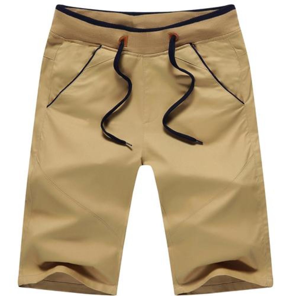 Midt Rett Tynn Strandshorts For Menn