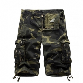 Militær Camo Cargo Shorts