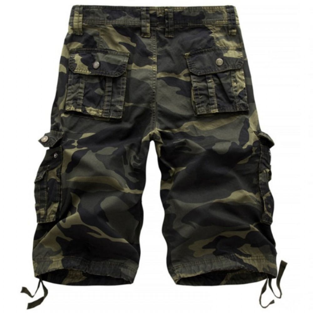 Militær Camo Cargo Shorts