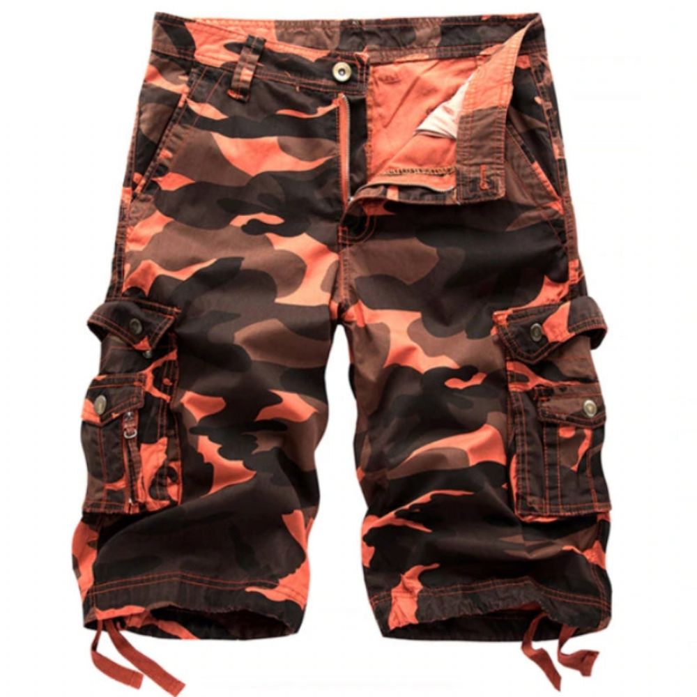 Militær Camo Cargo Shorts