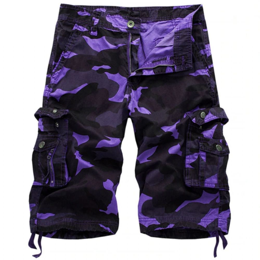 Militær Camo Cargo Shorts