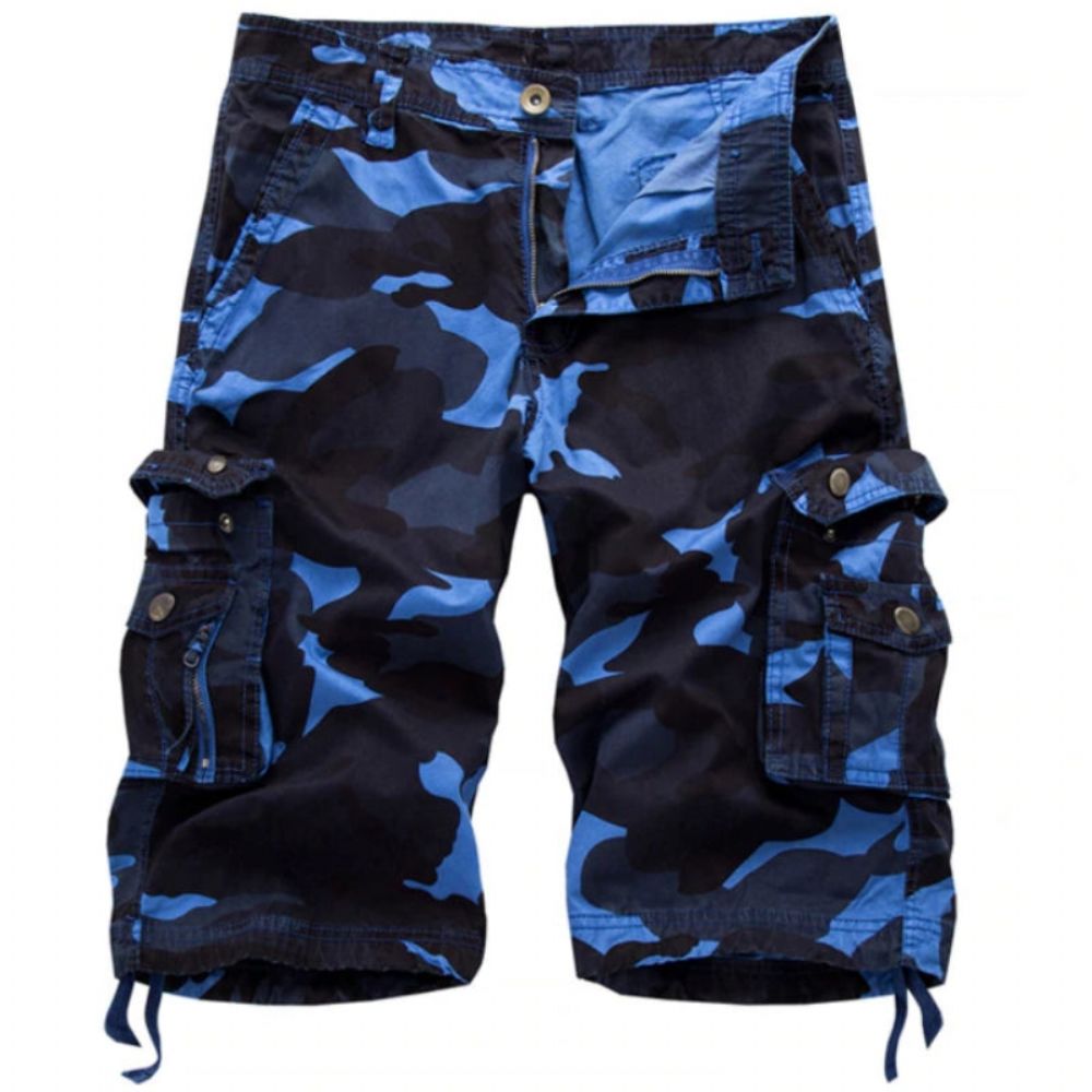 Militær Camo Cargo Shorts