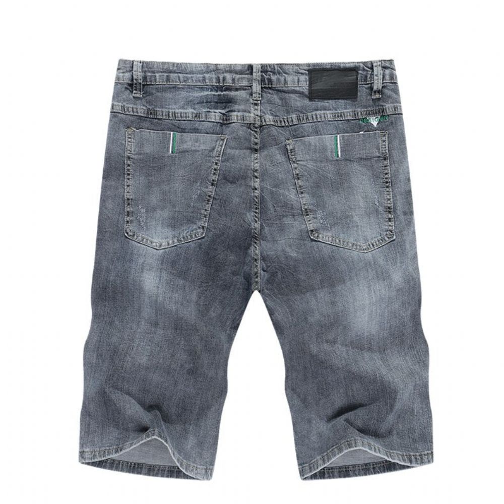 Rippet Stretch Denim Shorts