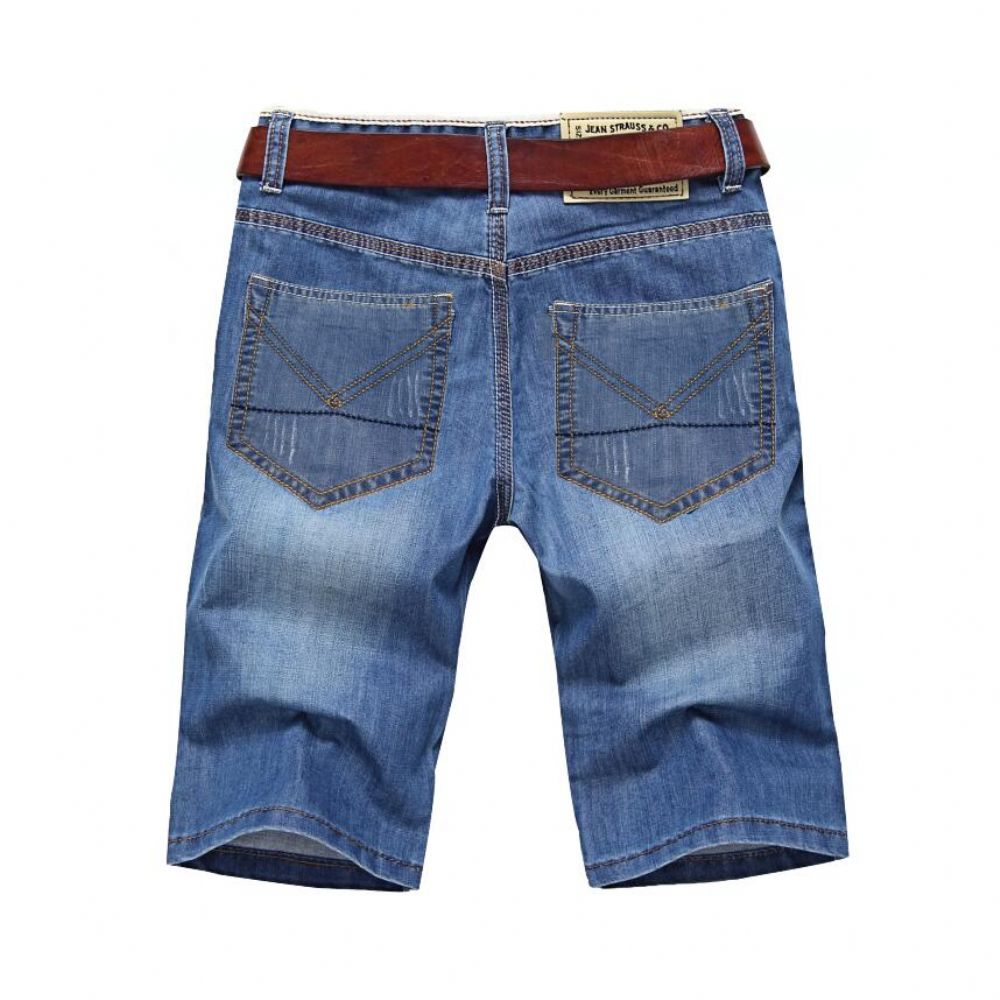 Solid Denimshorts For Menn