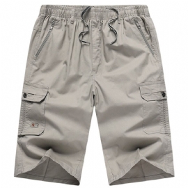 Sommer Knelengde Army Cargo Shorts