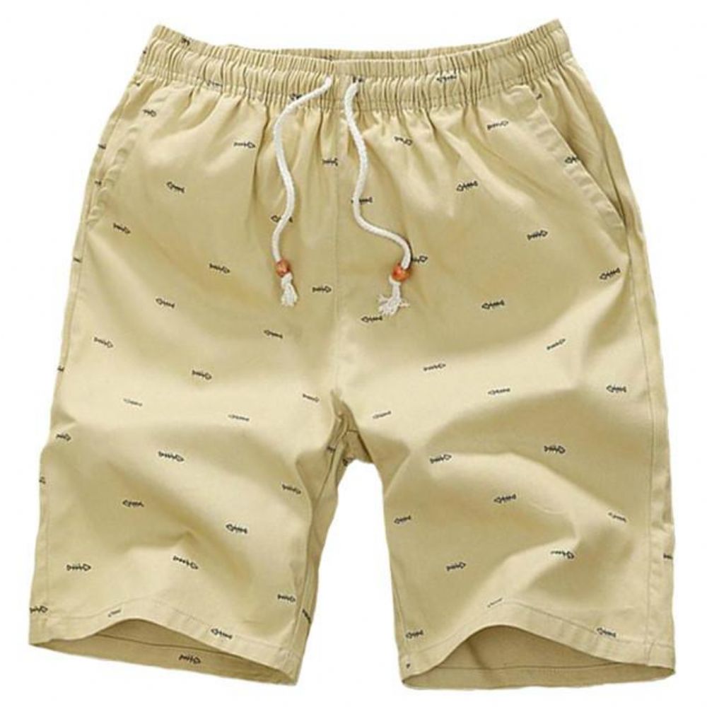 Strandshorts Med Elastisk Midje