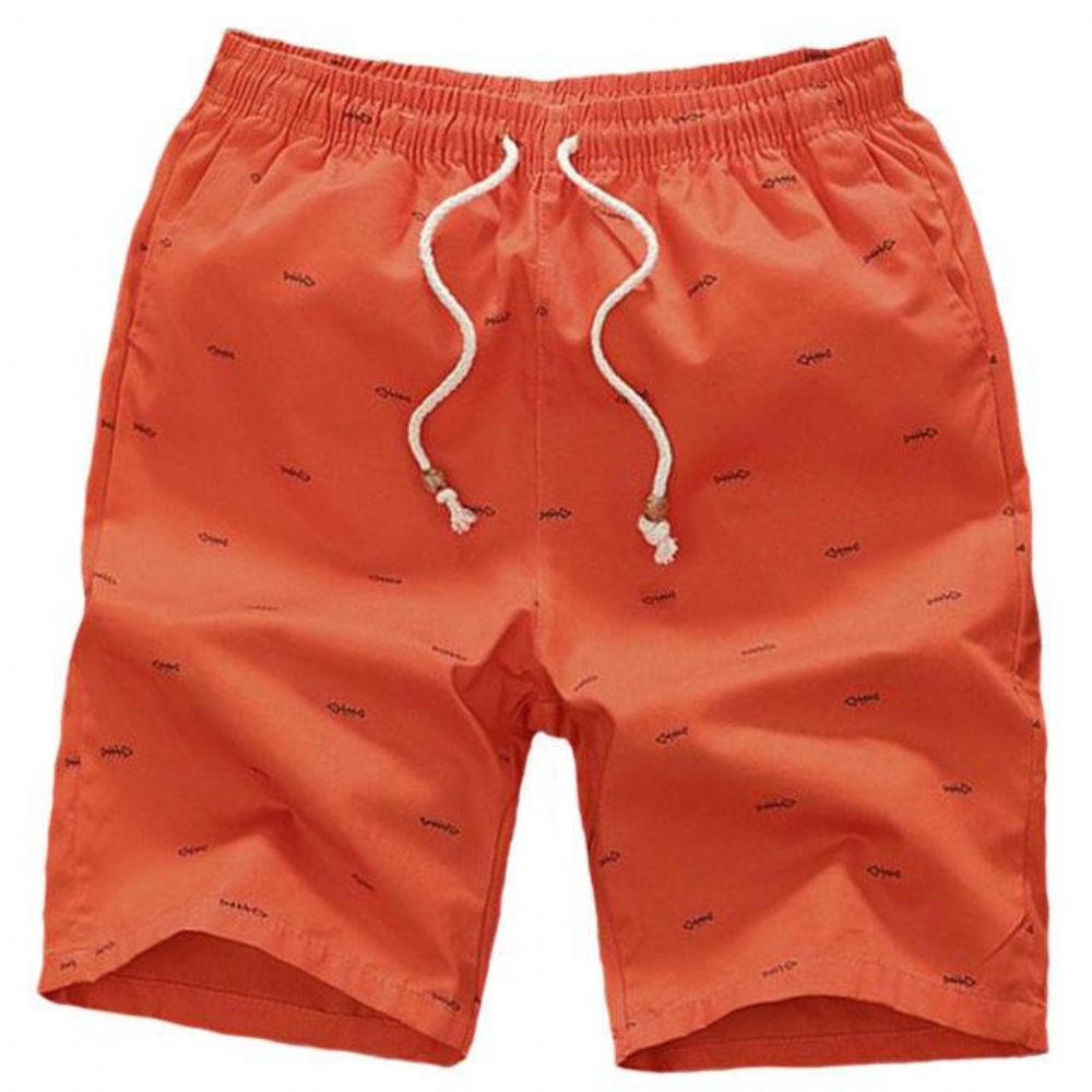 Strandshorts Med Elastisk Midje