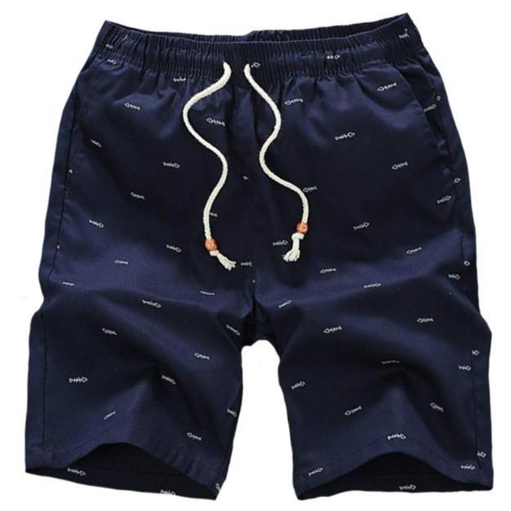 Strandshorts Med Elastisk Midje