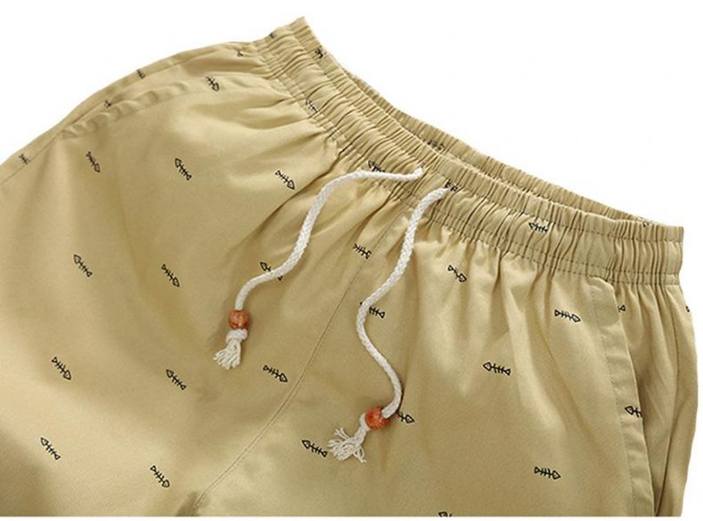 Strandshorts Med Elastisk Midje