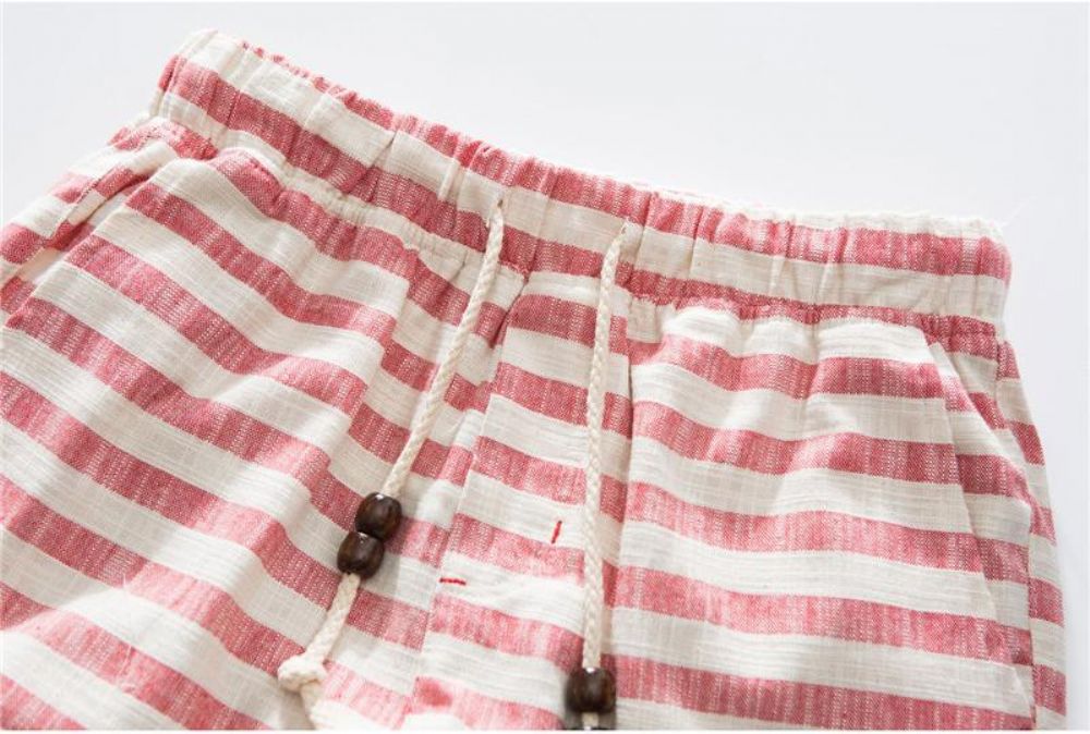 Stripe-shorts I Lin I Bomull