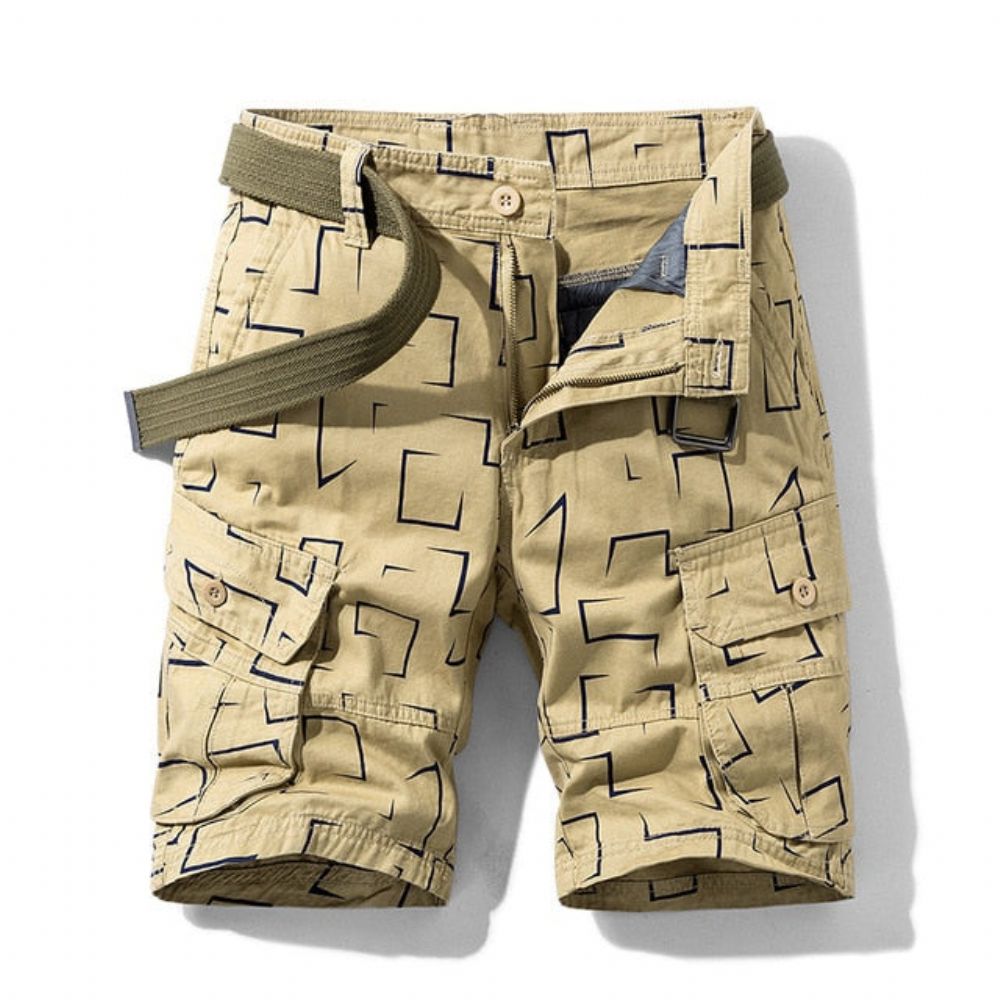 Unikt Mønster Cargo Shorts