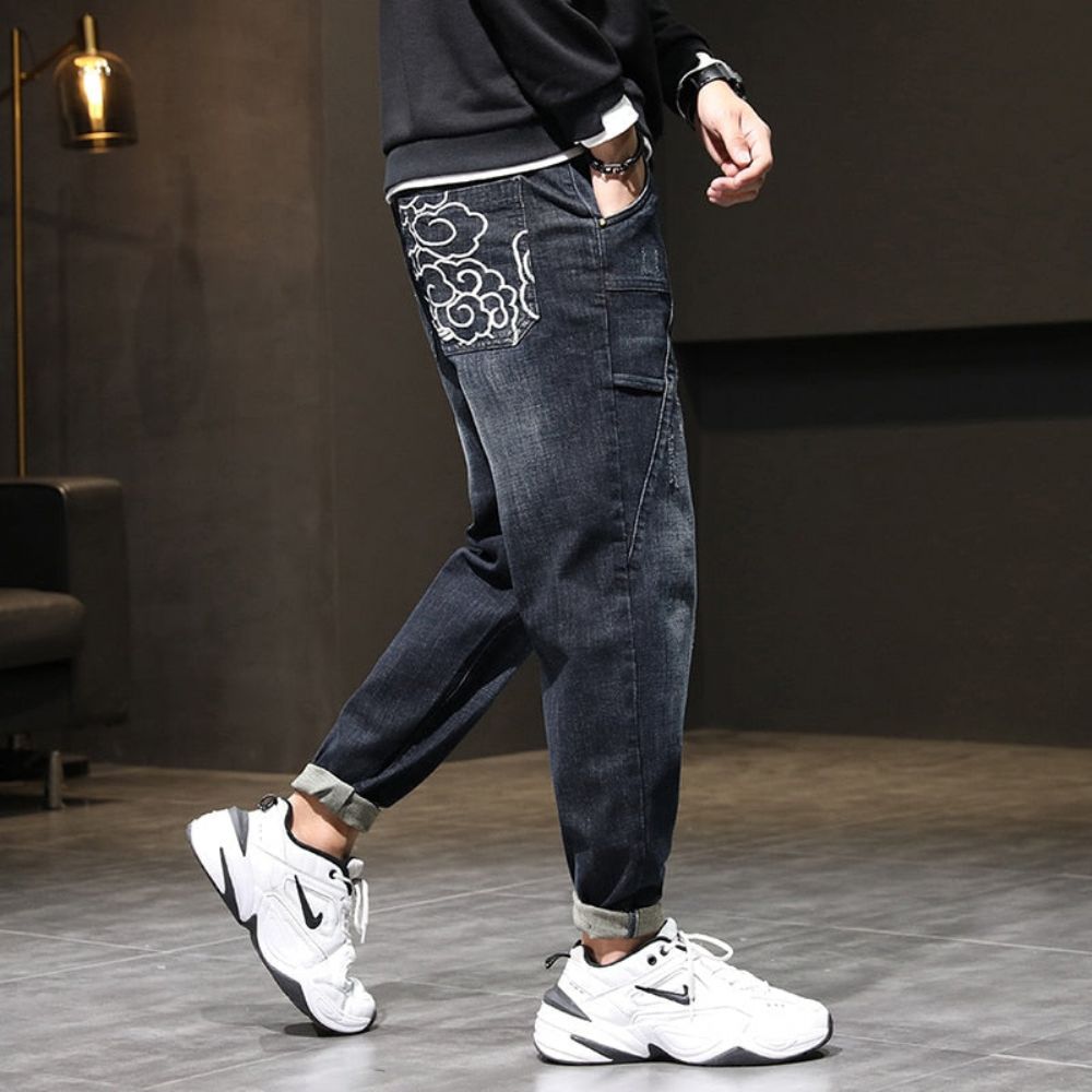 Broderte Baggy Fashion Jeans