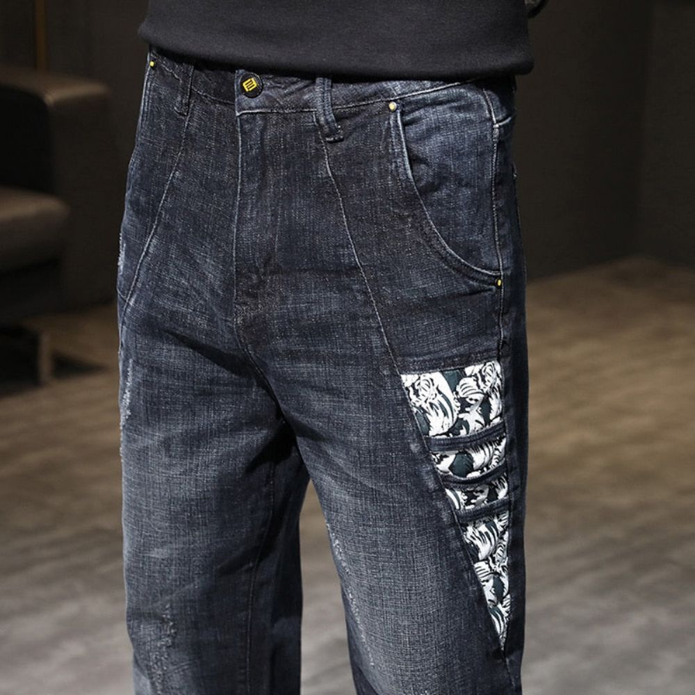 Broderte Baggy Fashion Jeans