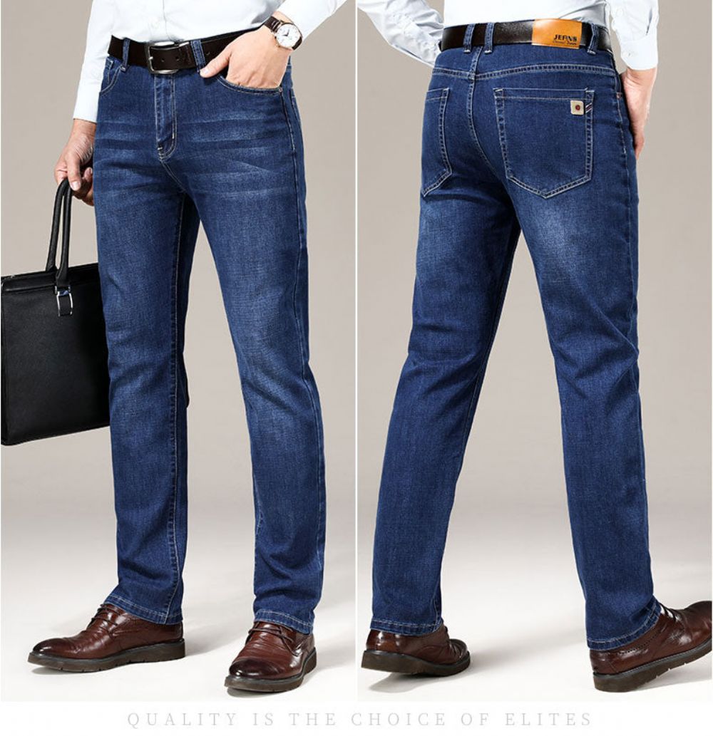 Business Fashion Stretch Straight Work Jeans