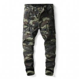 Camo Casual Jeans Med Flere Lommer