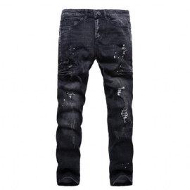 Denim Distressed Black Jeans