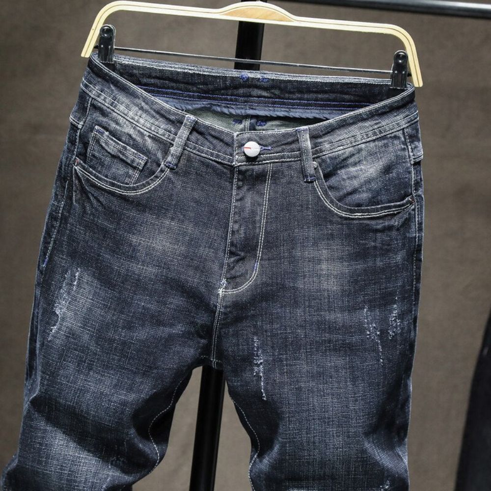 Designer Slim Fit Elastiske Høstjeans