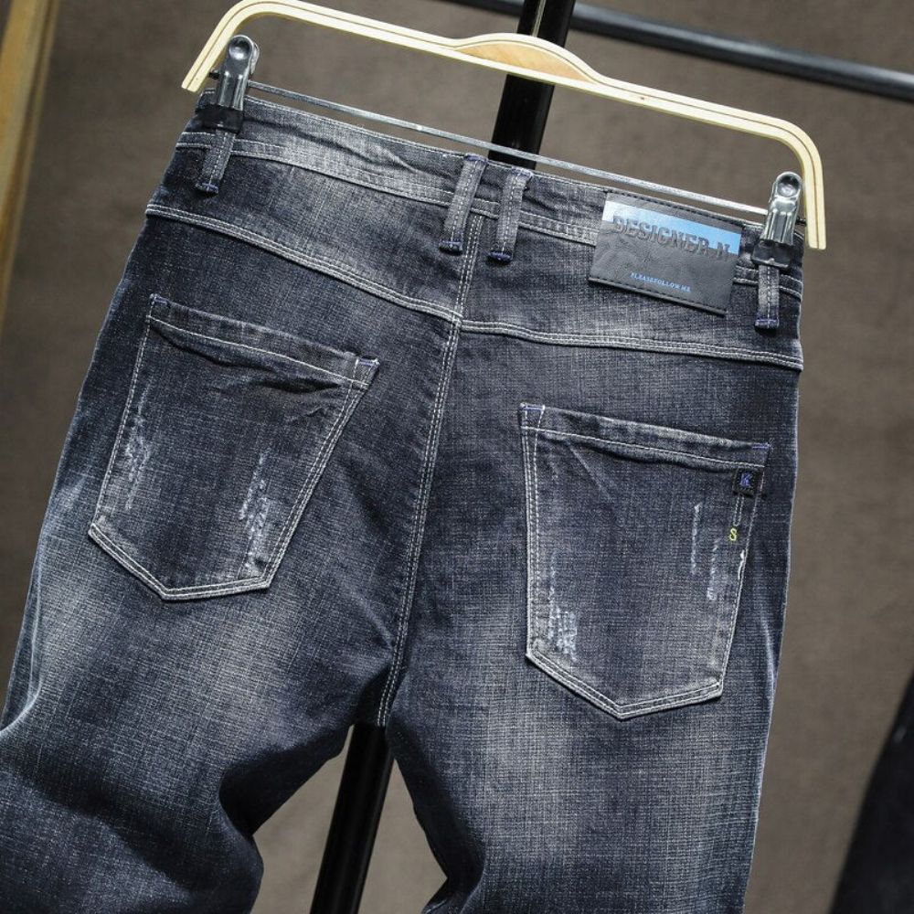 Designer Slim Fit Elastiske Høstjeans