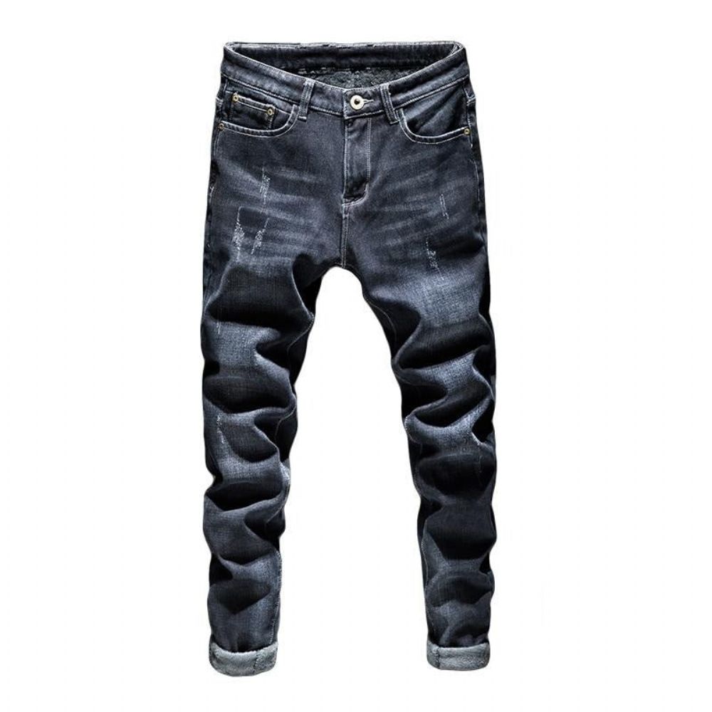 Designer Trendy Mørkeblå Jeans