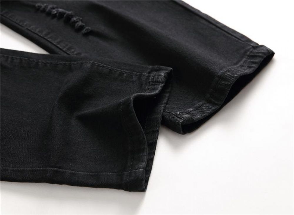 Elasticity Washed Cotton Jeans