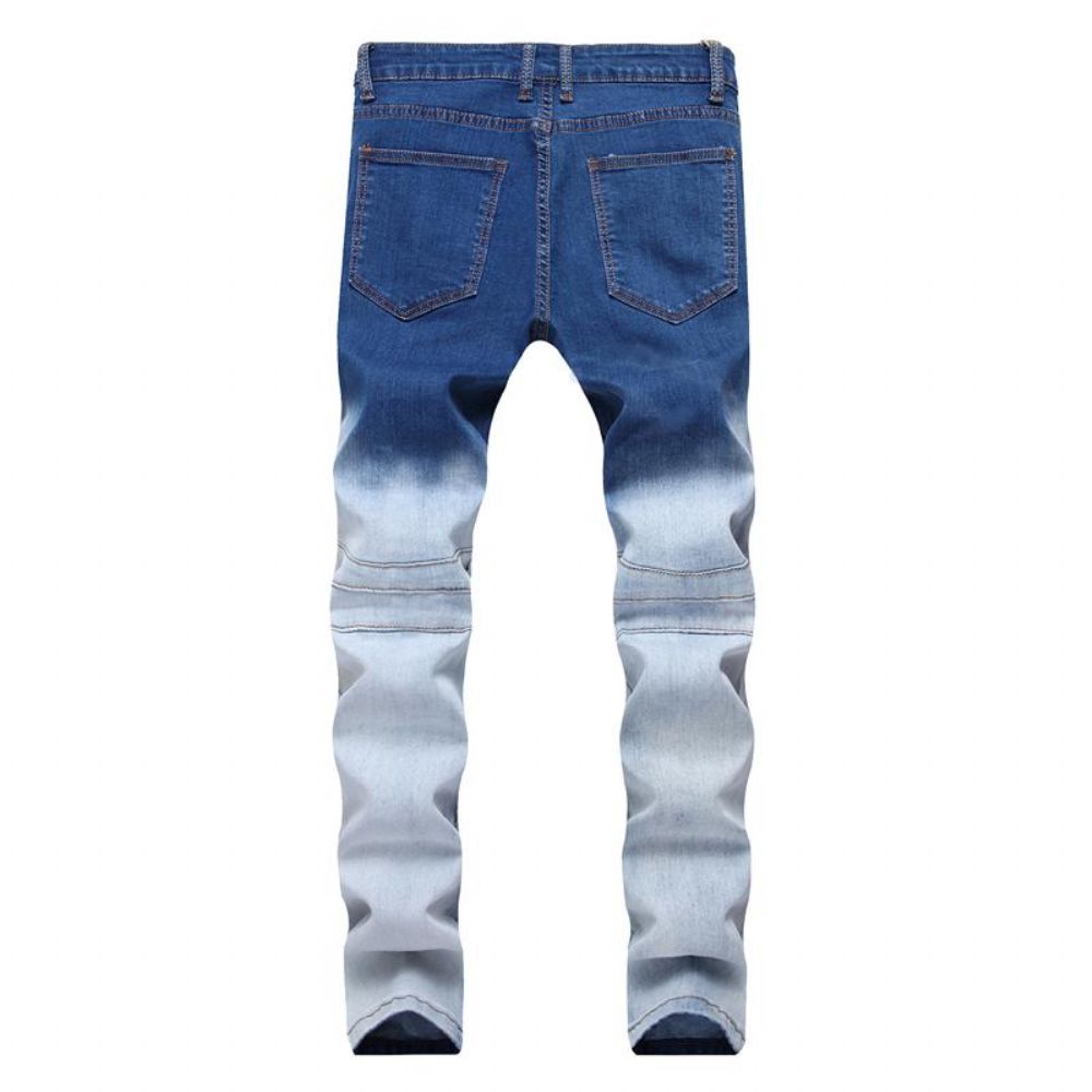 Elasticity Washed Cotton Jeans