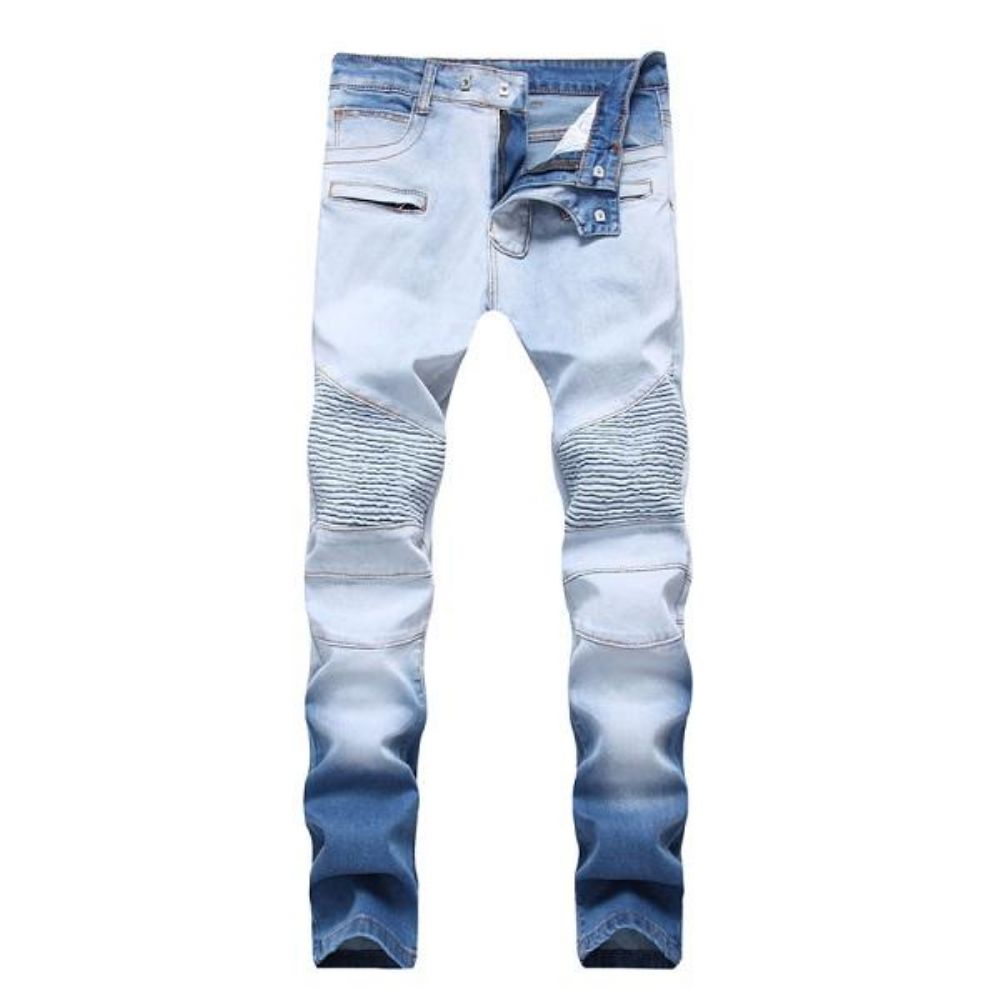 Elasticity Washed Cotton Jeans