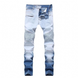 Elasticity Washed Cotton Jeans