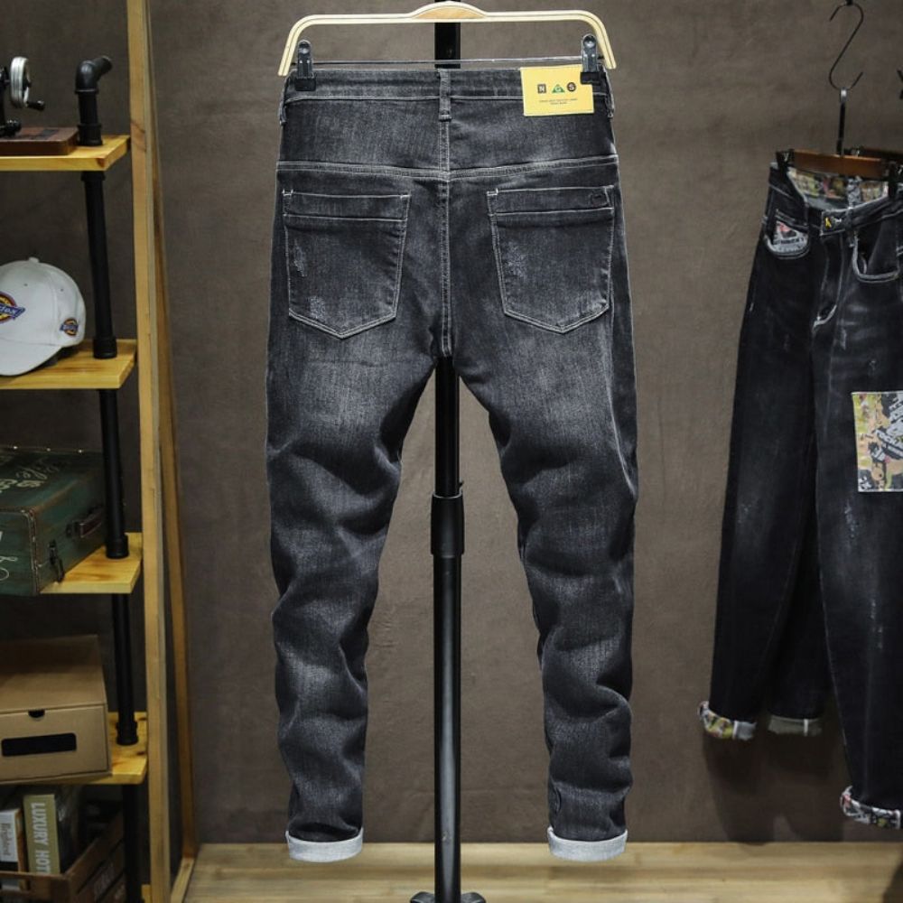 Merkede Dark Street Style Jeans