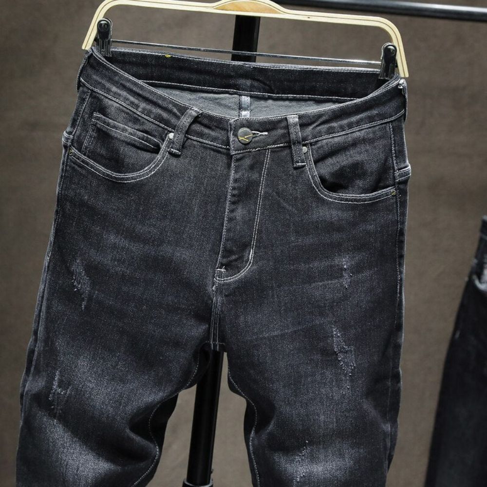 Merkede Dark Street Style Jeans