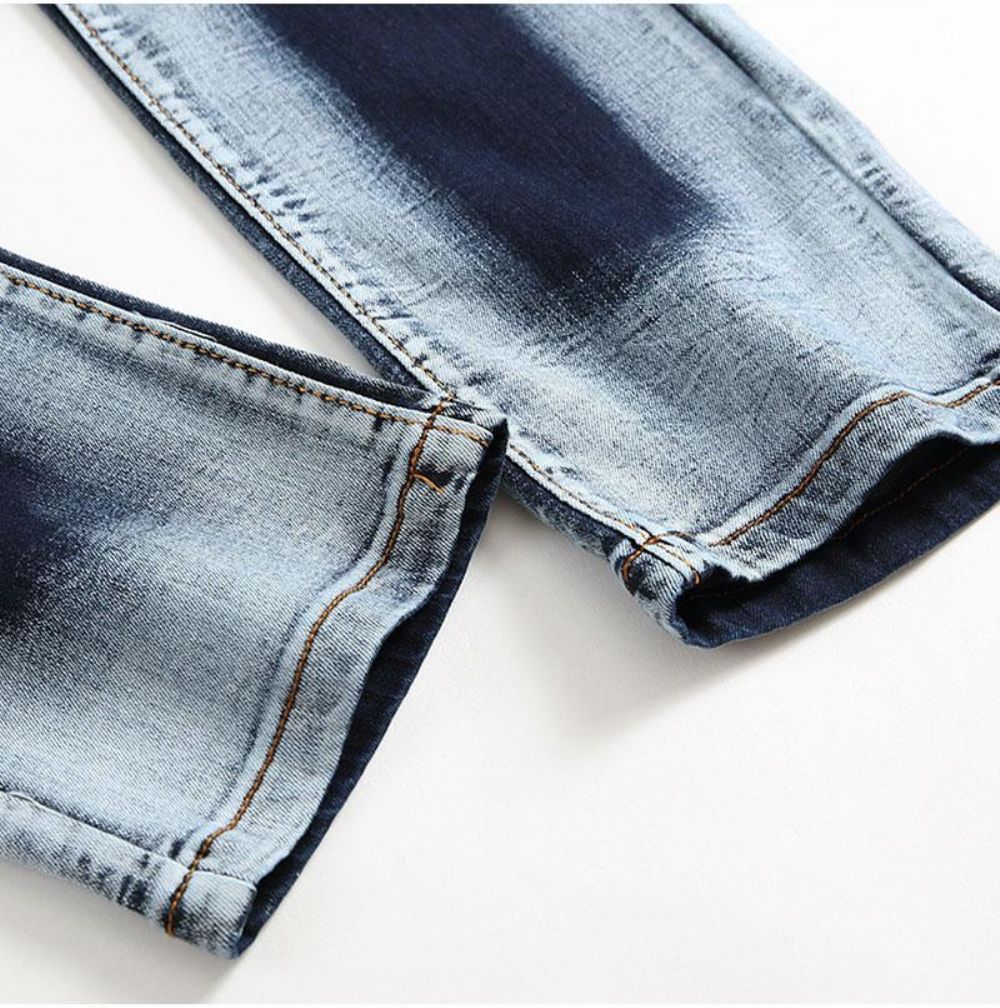 Plisserte Jeans I Stretch-denim